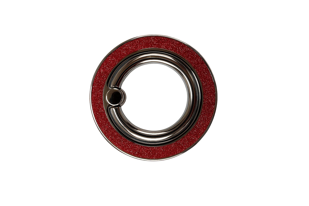 Axio Glitter Ring Holder-Red