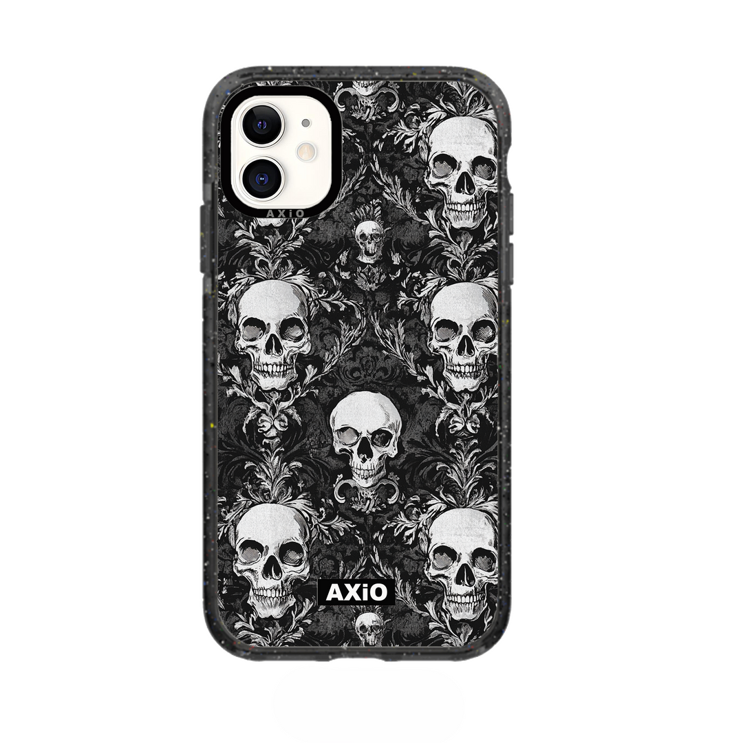 AXIO Noir Skull iPhone 11 MagSafe protective phone case — stylish, durable, and slim design