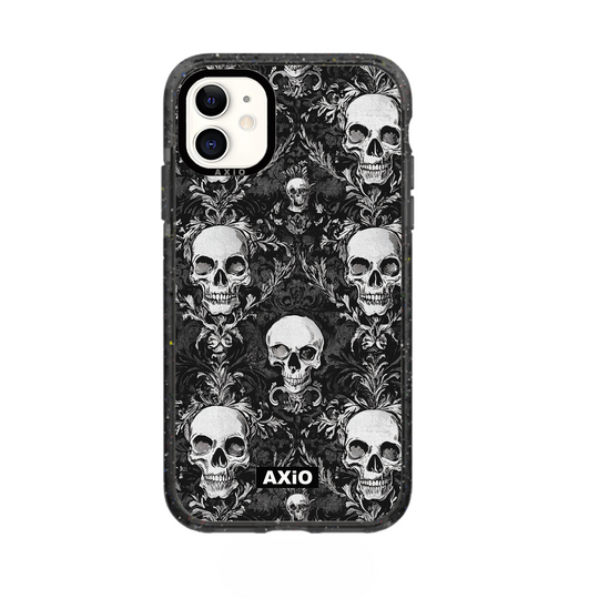 AXIO Noir Skull iPhone 11 MagSafe protective phone case — stylish, durable, and slim design