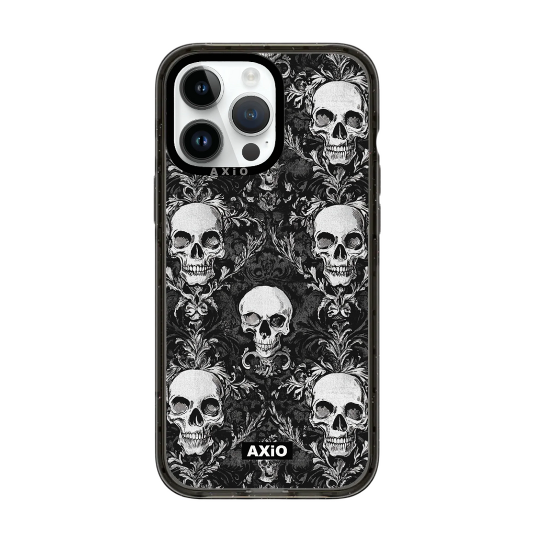 AXIO Noir Skull iPhone 14 Pro Max MagSafe case — slim, stylish, and protective phone cover
