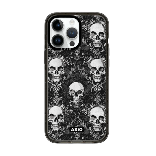 AXIO Noir Skull iPhone 15 Pro Max MagSafe case — slim, stylish, and protective phone cover