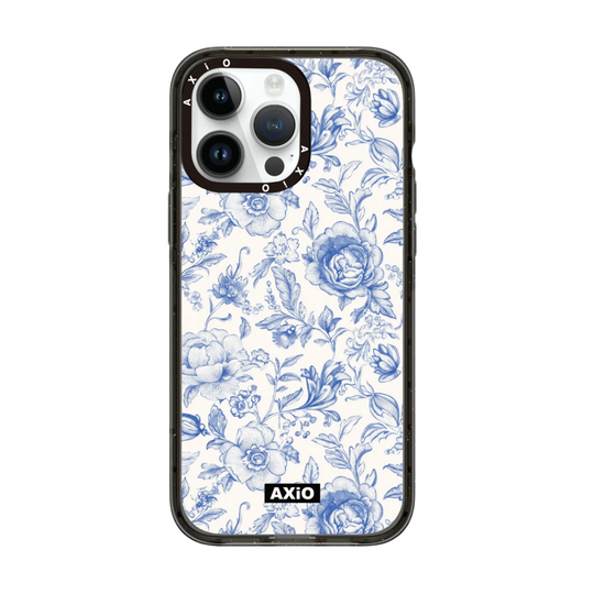 AXIO Jardin Blue iPhone 16 Pro Max MagSafe protective phone case — stylish, durable, and slim design

