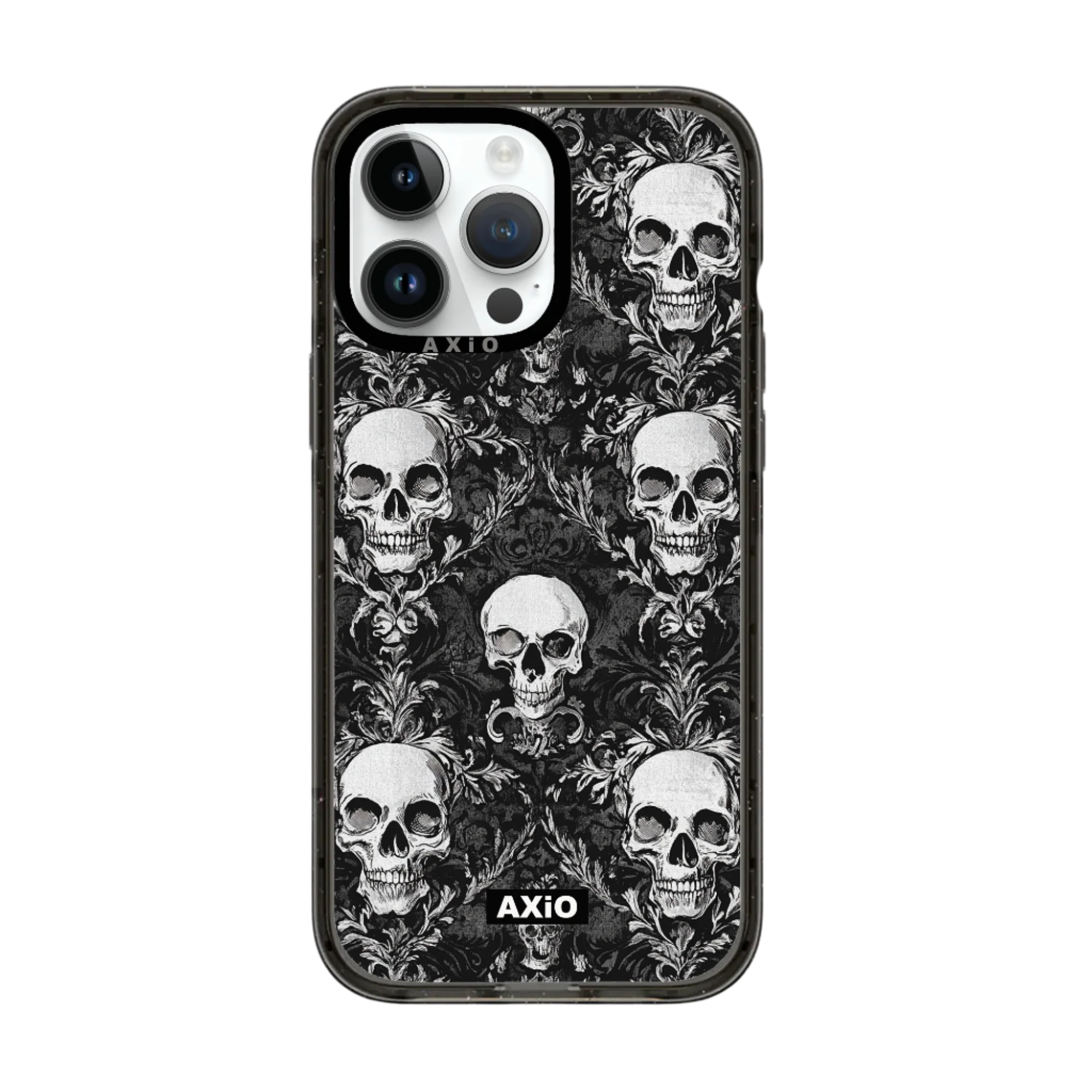 AXIO Noir Skull  iPhone 16 Pro Max protective case, durable and MagSafe compatible
