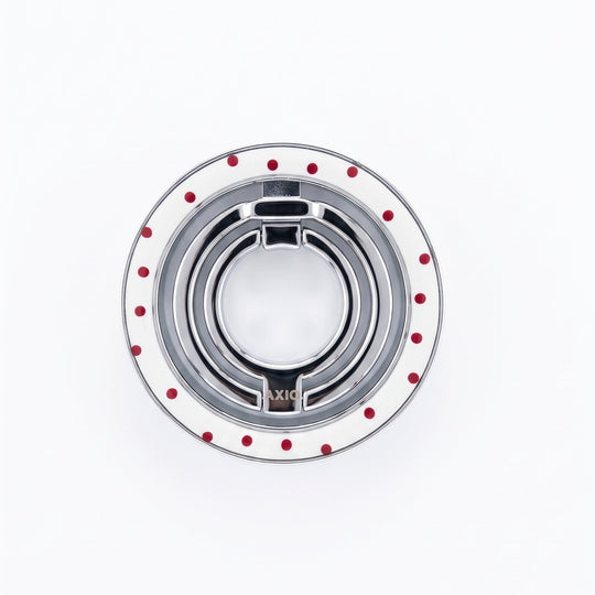 Dual-Layer Ring-Cream Polka Dot