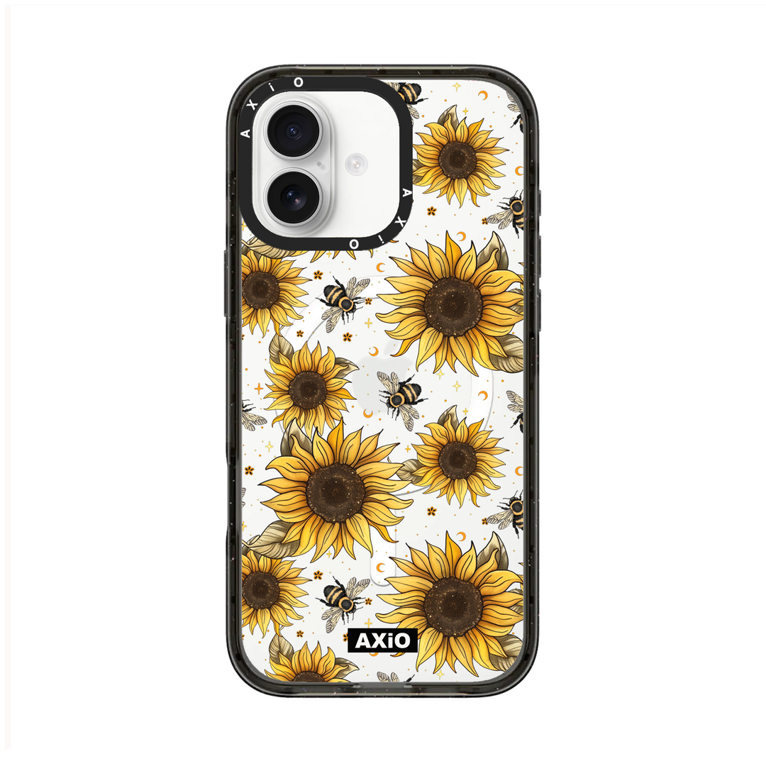 Clear Sunflower and Bee - 17.png